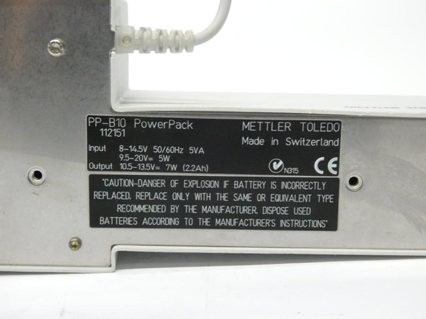 METTLER TOLEDO PP-B10 112151 9.5-20V NSNP