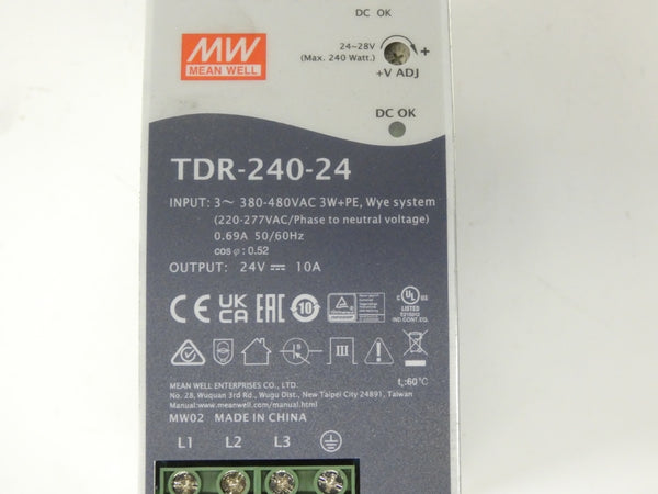 MEAN WELL TDR-240-24 380-480VAC 0.69A NSNP