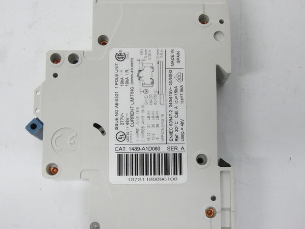 INDUSTRIAL SPARE PART 1489-A1D080 SER. A 277VAC 8A (PKG OF 2) NSMP