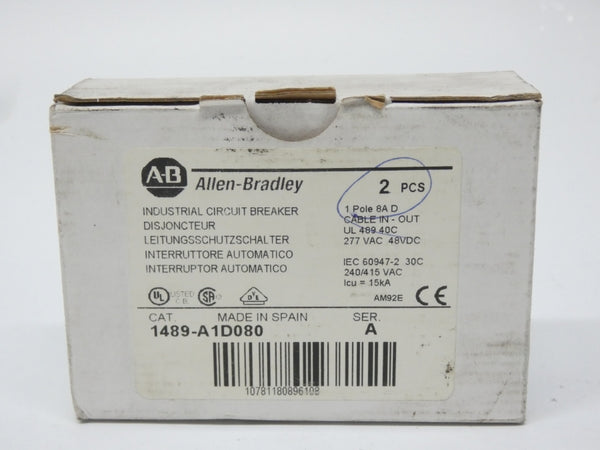 INDUSTRIAL SPARE PART 1489-A1D080 SER. A 277VAC 8A (PKG OF 2) NSMP