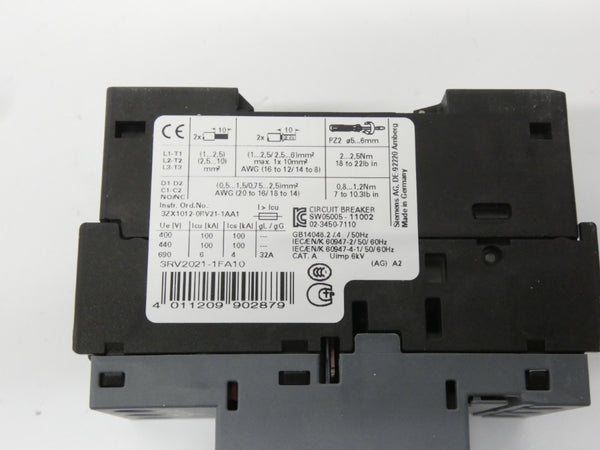 SIEMENS 3RV2021-1FA10 690V 3.5-5.0A NSMP