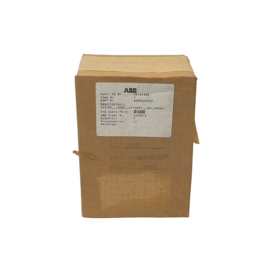 ABB 609902T003 SS3-PH 600A NSFS