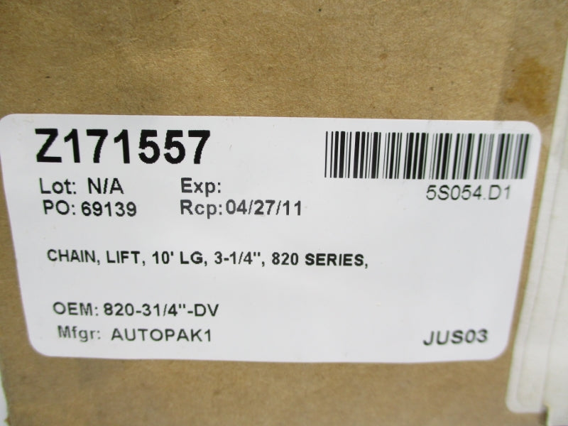 REXNORD LF820K3-1/4 10' NSMP