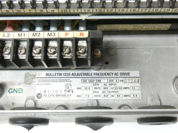 INDUSTRIAL SPARE PART 1333-CAB SER. A 460V 13A UNMP