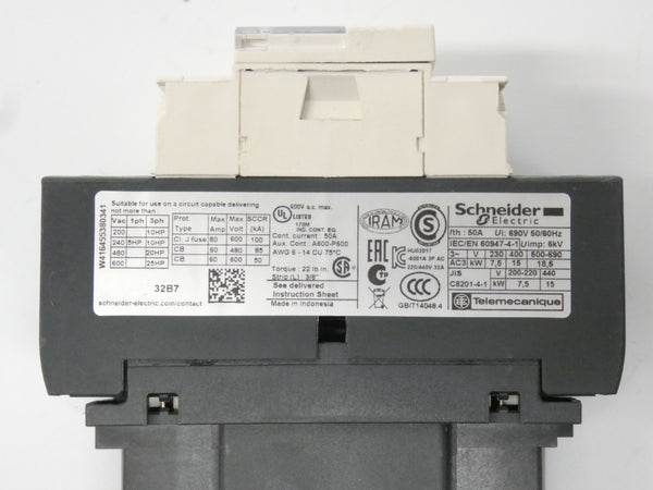 SCHNEIDER ELECTRIC LC1D32B7 24V 50A NSNP