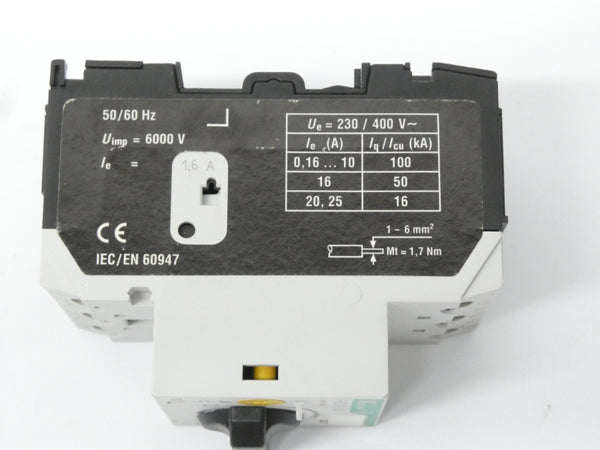KLOCKNER MOELLER PKZM0-1.6 SER. 02 6000V 1.0-1.6A NSMP