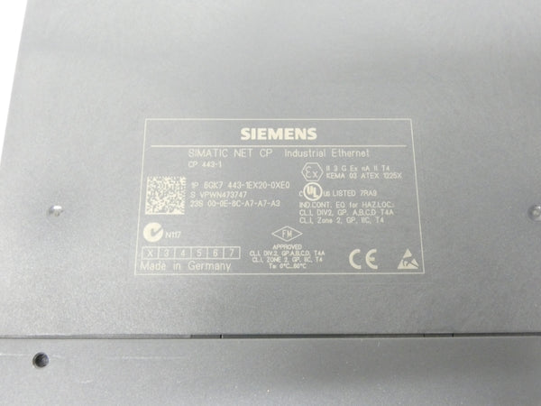 SIEMENS 6GK7443-1EX20-0XE0 F/W 2.0 S/W 02 NSMP
