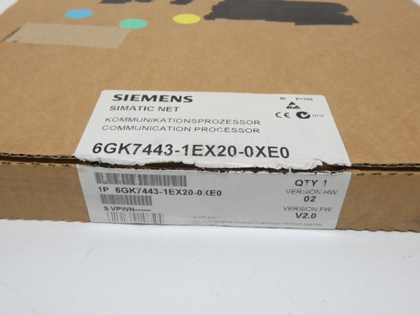 SIEMENS 6GK7443-1EX20-0XE0 F/W 2.0 S/W 02 NSMP