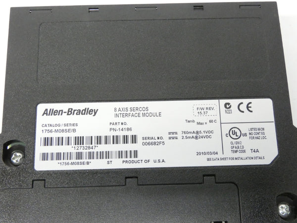 ROCKWELL AUTOMATION 1756-M08SE SER. B F/W 15.37 24VDC REMAN