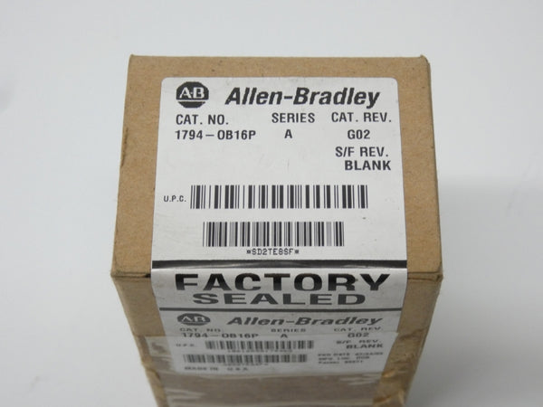 INDUSTRIAL SPARE PART 1794-OB16P SER. A REV. G02 DATE: 2003 NSFS