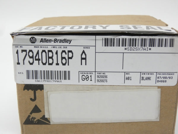 INDUSTRIAL SPARE PART 1794-OB16P SER. A REV. A01 24VDC NSMP