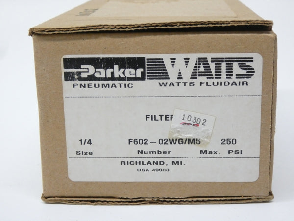 PARKER F602-02WG/M5 250PSI 1/4" NSMP