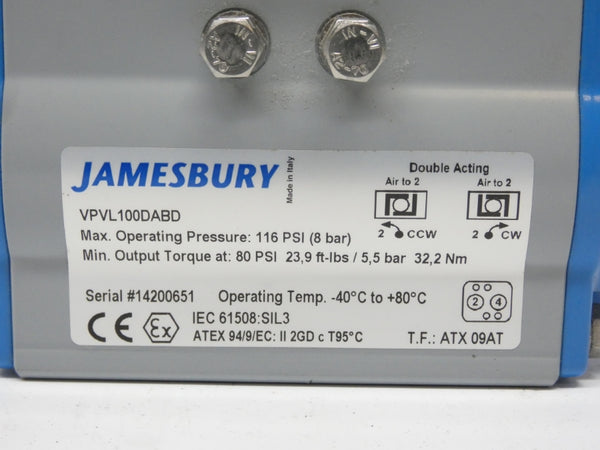 JAMESBURY VPVL100DABD 116PSI 1/2" NSNP