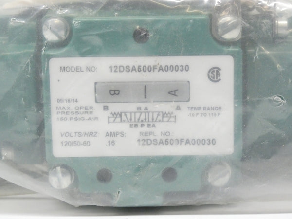 NUMATICS 12DSA500FA00030 12DSA500FA00030 120V .16A 150PSI NSMP