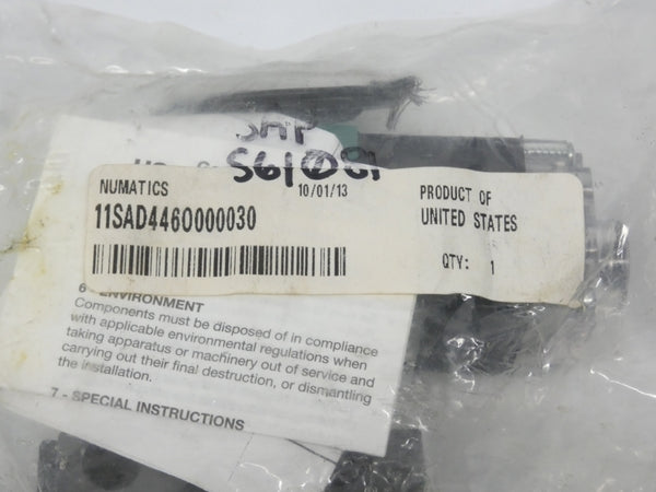 NUMATICS 11SAD446O000030 110-120V .15A 150PSI NSMP