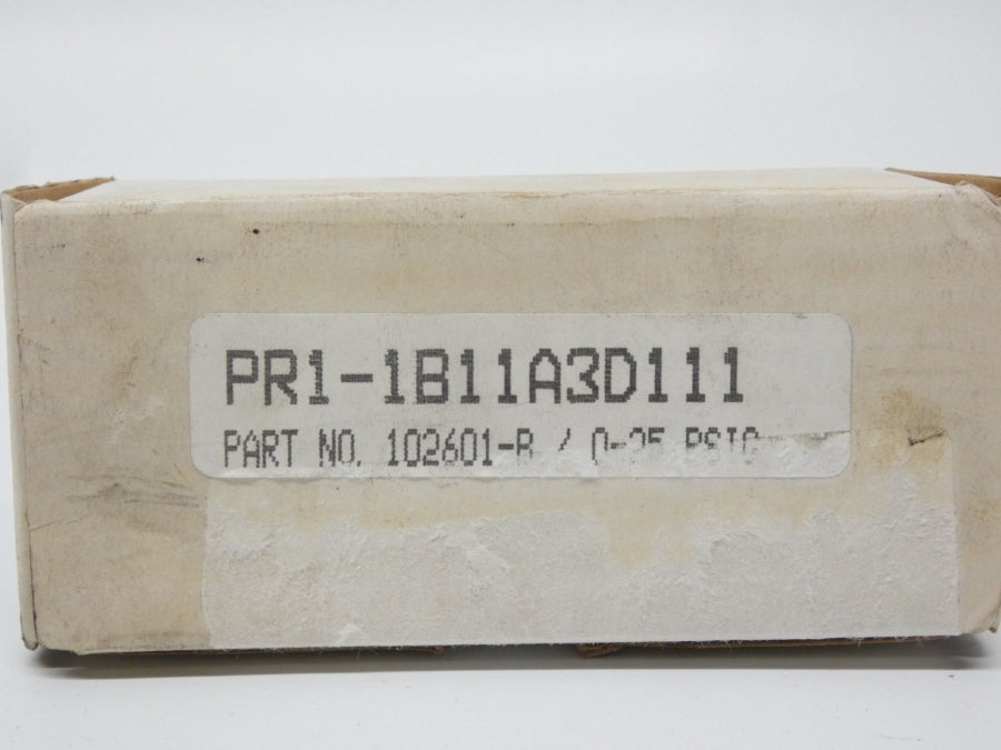 VEMCO PR1-1B11A3D111 102601-B 0-25PSI NSMP