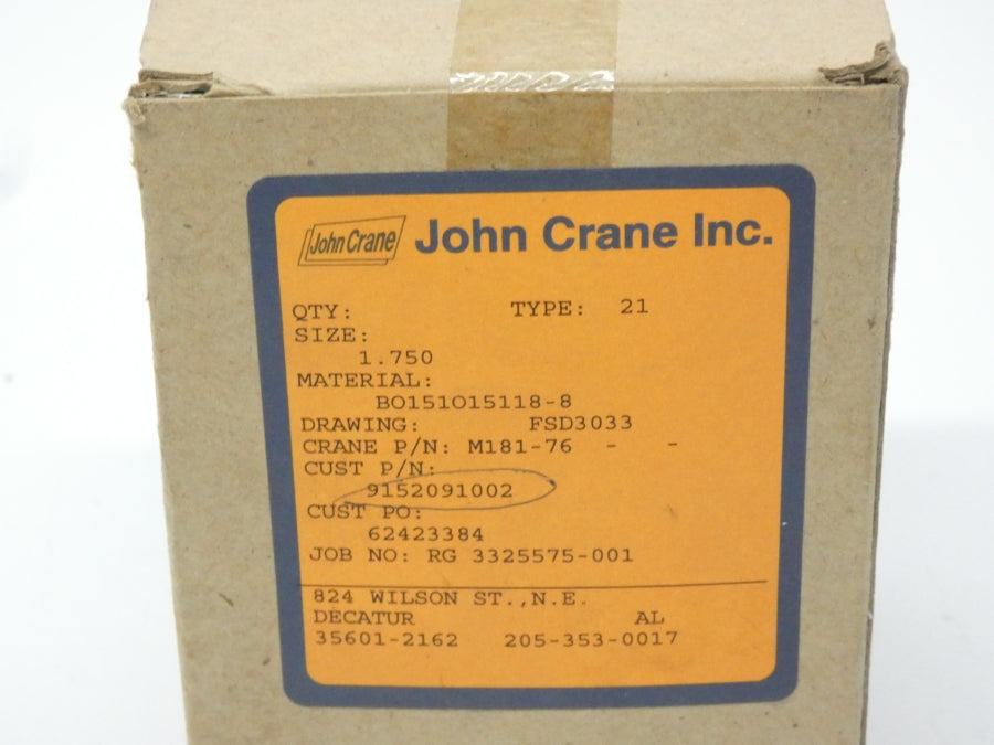 JOHN CRANE M181-76 1-3/4" NSFS