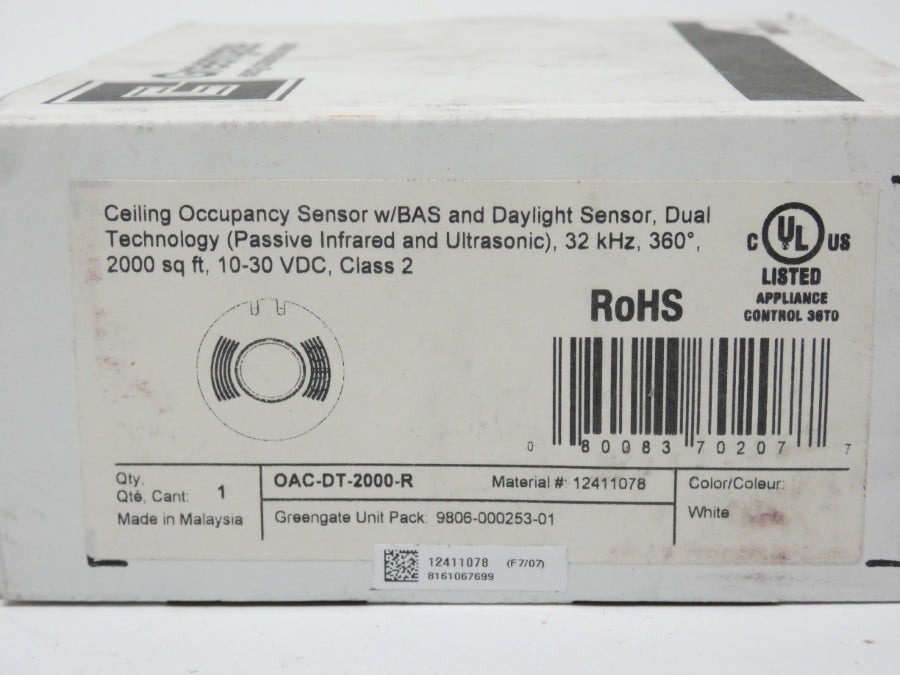 COOPER CONTROLS OAC-DT-2000-R 12411078 10-30VDC NSFS