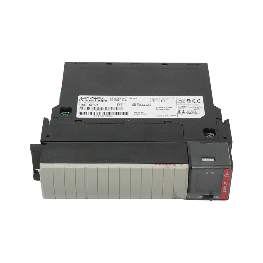 INDUSTRIAL SPARE PART 1756-IA16 SER. A F/W 2.4 REV. E01 24VDC NSNP