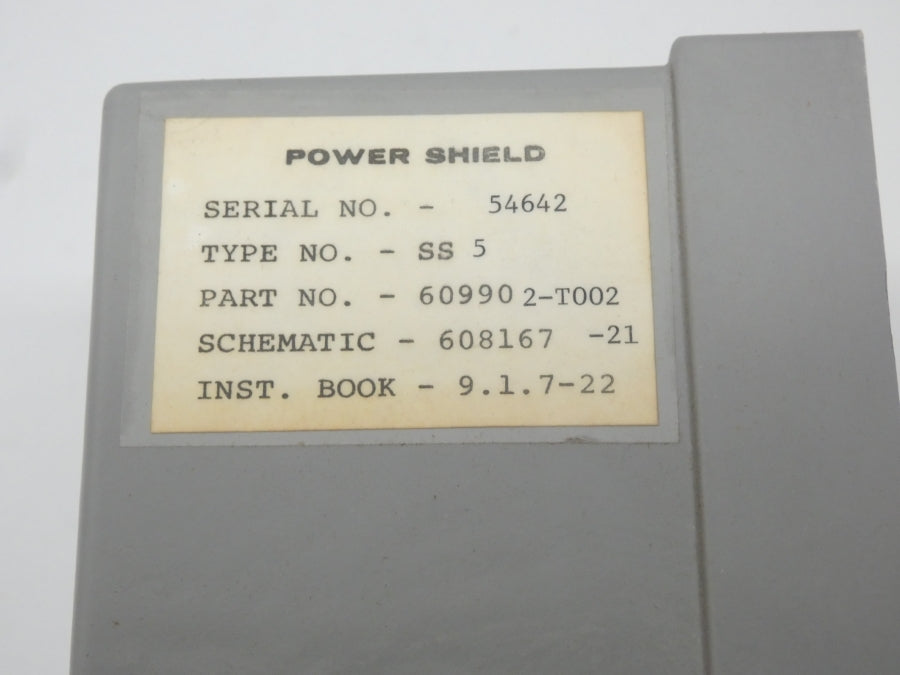 BROWN BOVERI ELECTRIC SS5 609902-T002 NSNP