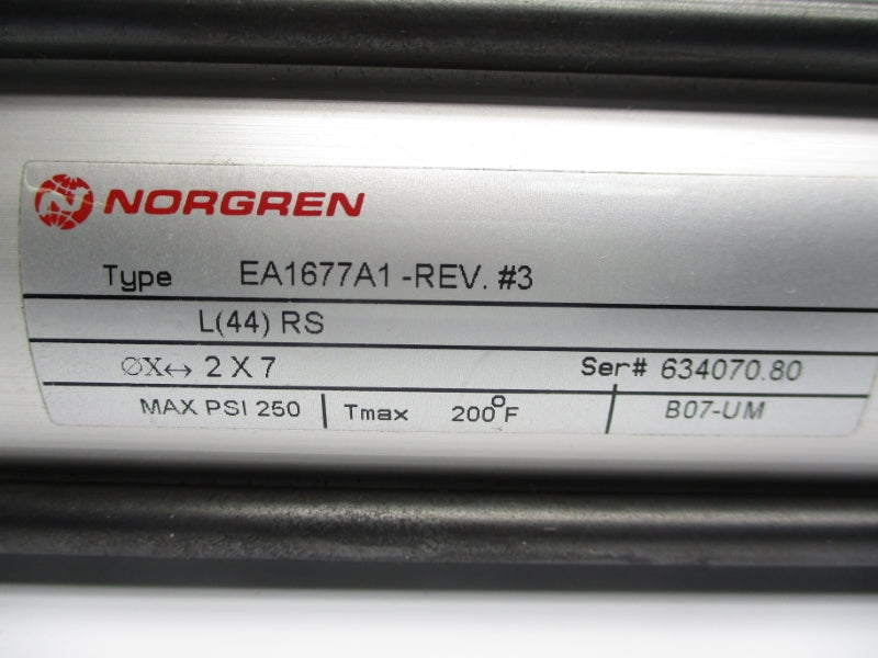 NORGREN EA1677A1-REV#3 250PSI 2X7 NSNP