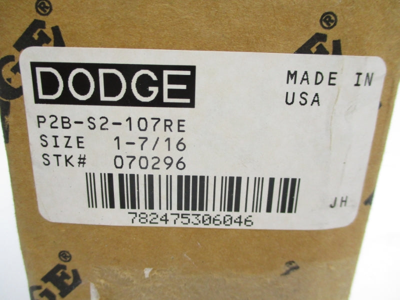 DODGE P2B-S2-107RE 070296 1 7/16" NSFS