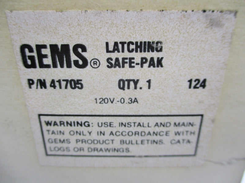 GEMS ST41705 120VAC 0.3A NSMP