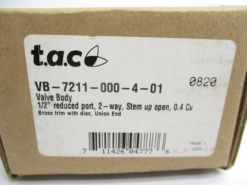 TAC VB-7211-000-4-1 1/2" NSMP