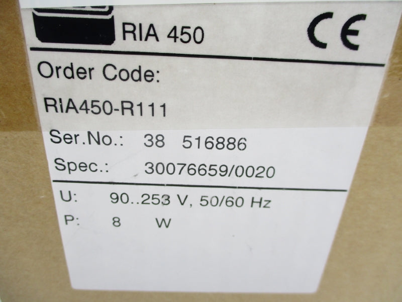 ENDRESS+HAUSER RIA450-R111 RIA450 253V NSMP