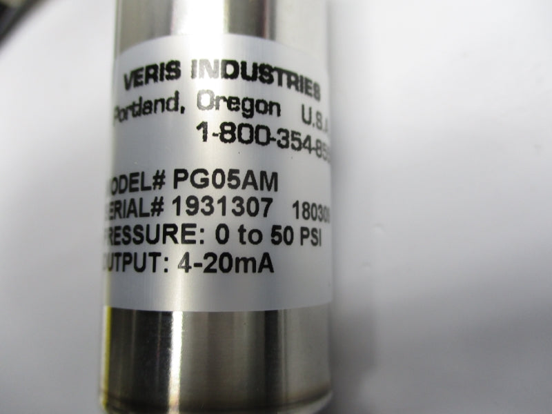 VERIS INDUSTRIES PG05AM 0-50PSI NSNP