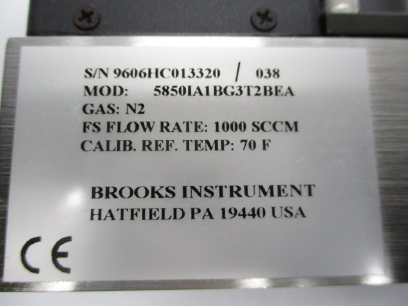 BROOKS INSTRUMENT 5850IA1BG3T2BEA 5850I FR. 1000 NSMP