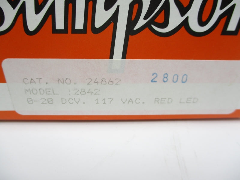 SIMPSON 24862 2842 105-130VAC NSMP