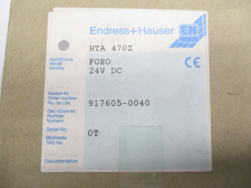 ENDRESS+HAUSER HTA470Z-F0E0 250V 2.5A NSMP