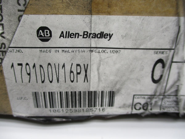 ALLEN BRADLEY 1791D-0V16PX SER. C 30VDC 100A NSMP