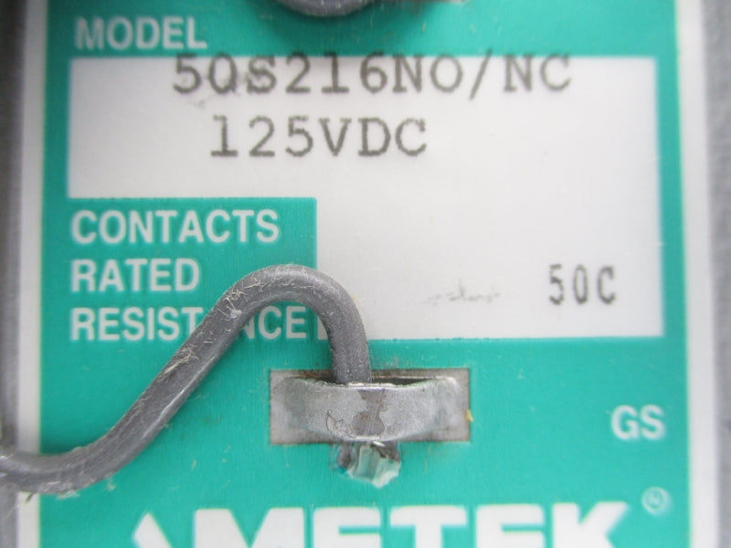 AMETEK 50S216NO/NC 125VDC NSNP