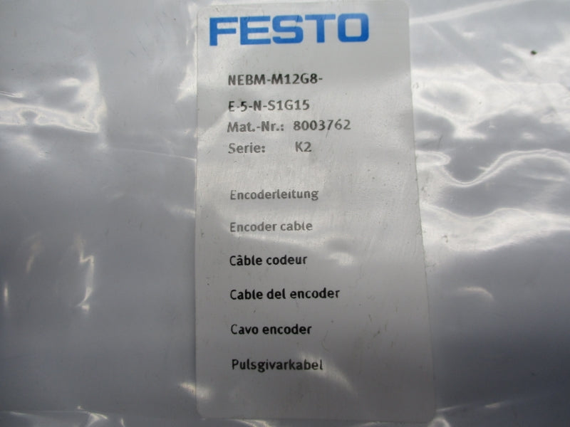 FESTO NEBM-M12G8-E-5-N-S1G15 8003762 24VDC NSMP