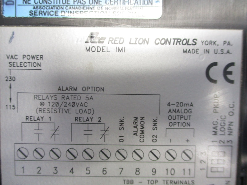 RED LION CONTROLS IMI04163 120/240VAC 5A NSMP