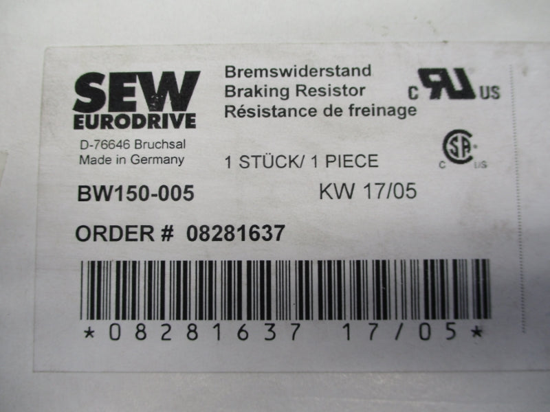 SEW EURODRIVE BW150-005 NSFS