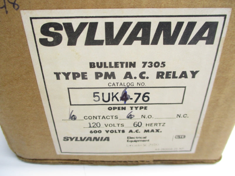 SYLVANIA 5UK4-76 110-120V NSNP