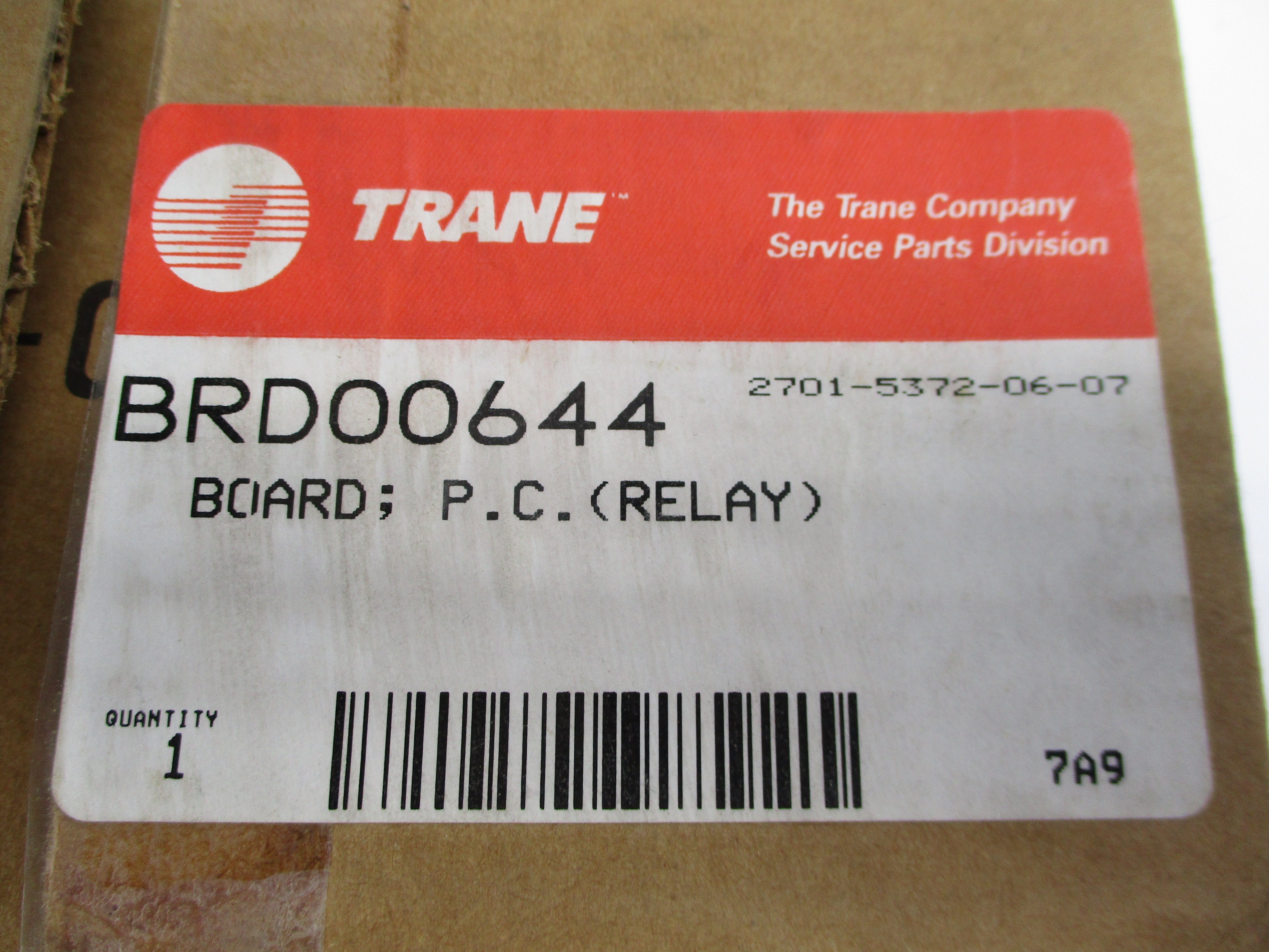 TRANE 6400-0417-01 BRD00644 REV. A NSMP