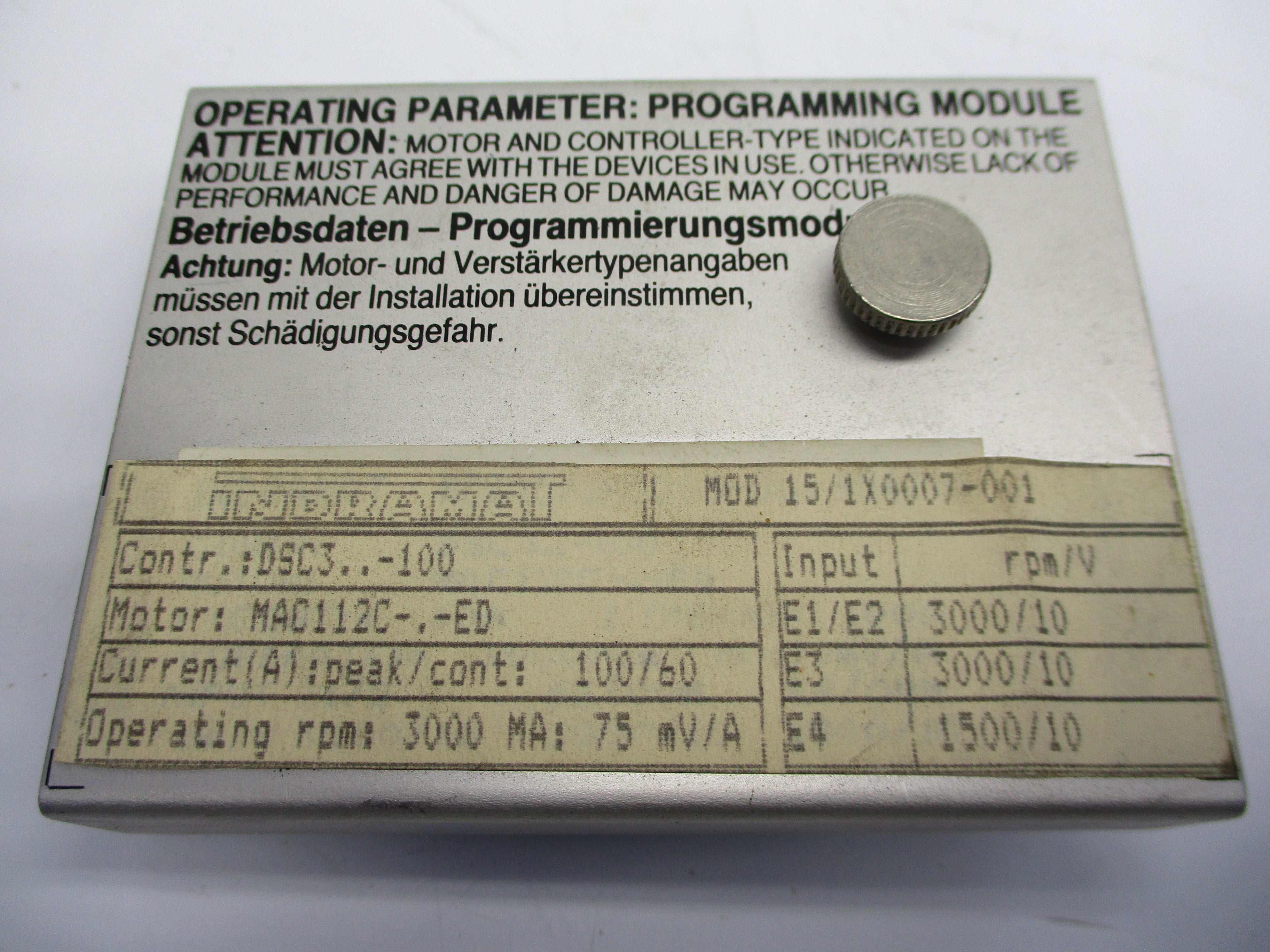 INDRAMAT 109-0575-4A10-03 NSNP