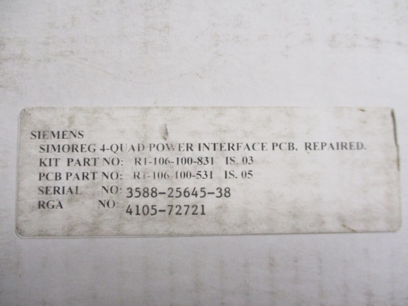 SIEMENS R1-106-100-521 UNMP