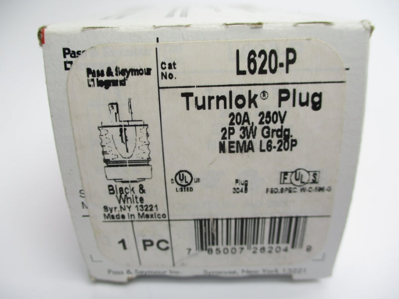 PASS&SEYMOUR L620-P 250V 20A NSMP