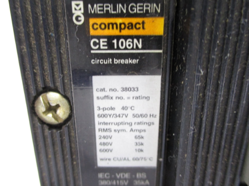 MERLIN GERIN CE106N 38033 600V 70A NSNP