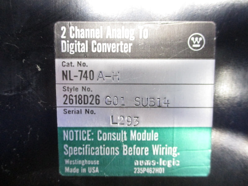 WESTINGHOUSE NL-740A-H 2618D26G01 UNMP