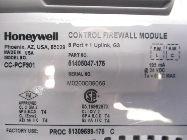 HONEYWELL CC-PCF901 51405047-175 24VDC F/W L NUPI