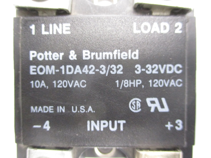 POTTER&BRUMFIELD EOM-1DA42-3/32 3-32VDC 10A NSNP
