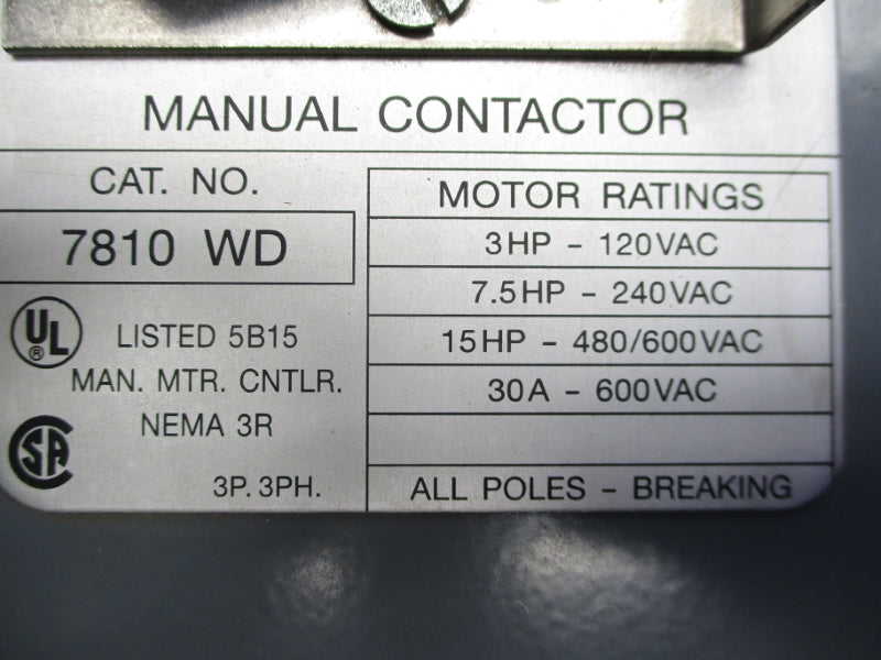 ARROW HART 7810WD (AS IS) NSNP
