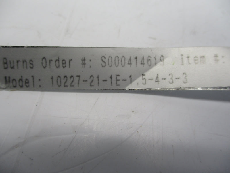 BURNS ENGINEERING 10227-21-1E-1.5-4-3-3 1000PSI NSNP