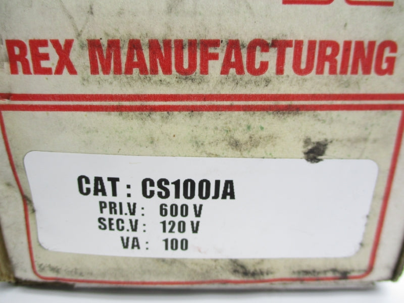 REX MANUFACTURING CS100JA 600V NSMP
